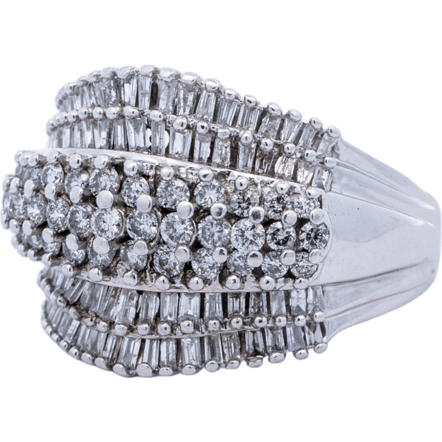 Picture of  Ring 10k White Gold 113 Diamonds