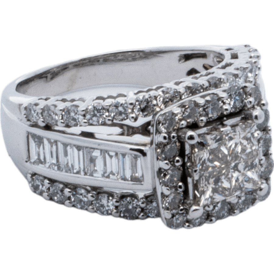 Picture of  Ring 10k White Gold with 2.52 Carats of Diamond