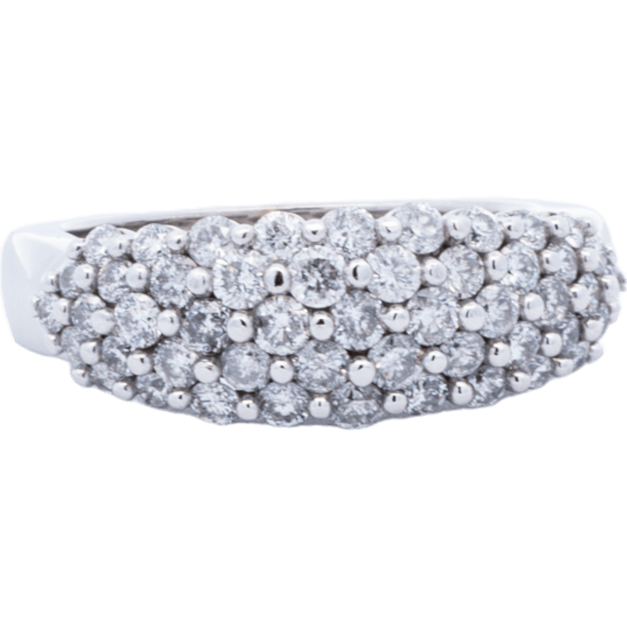  Ring 10k White Gold 45 Diamonds