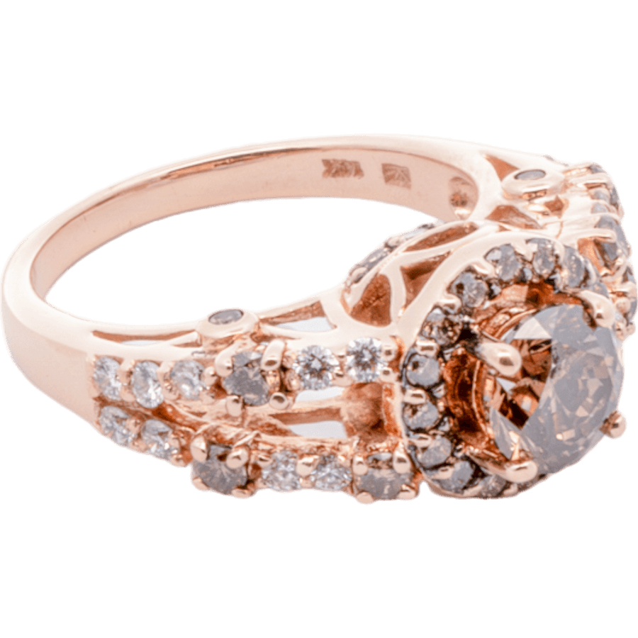 Picture of  Ring 14k Rose Gold with 1.95 Carats of Diamonds