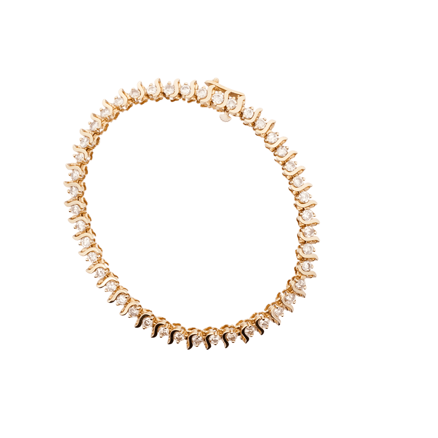 Picture of  Bracelet 14k Yellow Gold with 3.08 Total Carats of Diamonds