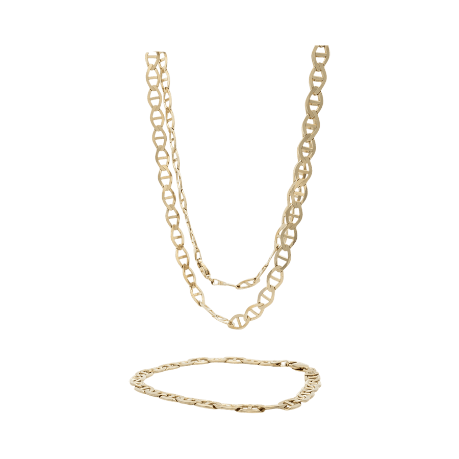 Picture of  Chain & Bracelet Set 14k Yellow Gold