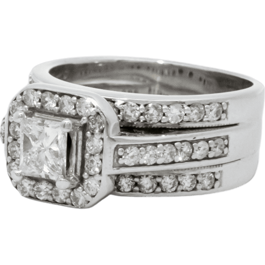 Picture of  Ring 14k White Gold With 1.41 Carats of Diamonds