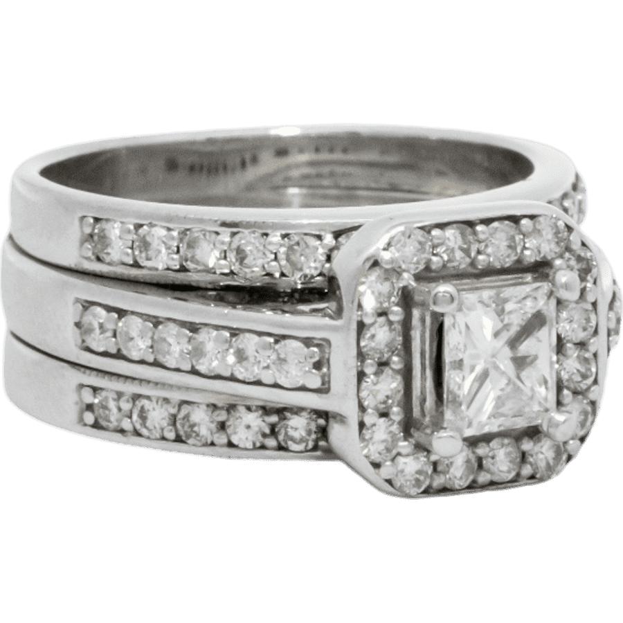 Picture of  Ring 14k White Gold With 1.41 Carats of Diamonds