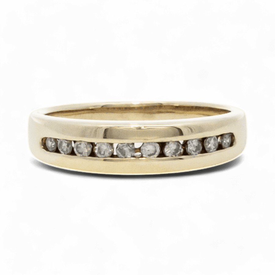  Ring 14k Yellow Gold with 0.3 Total Carats of Diamonds