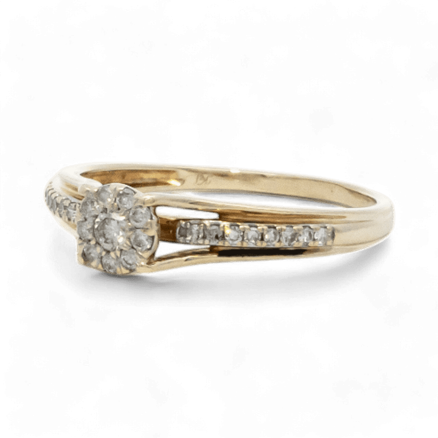 Picture of  Ring 10k Yellow Gold with 0.185 Total Carats of Diamonds