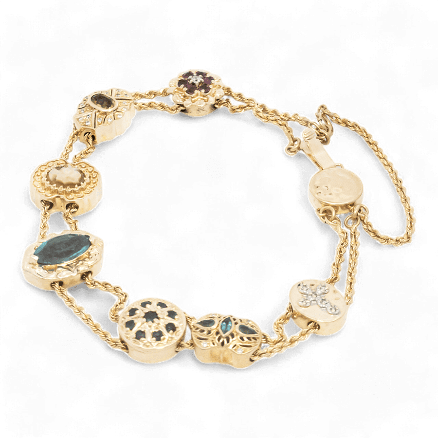 Picture of  Bracelet 14k Yellow Gold with 0.06 Carats of Diamonds