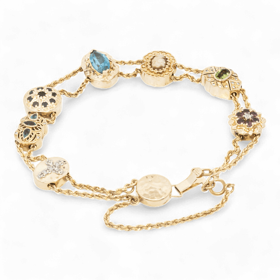 Picture of  Bracelet 14k Yellow Gold with 0.06 Carats of Diamonds