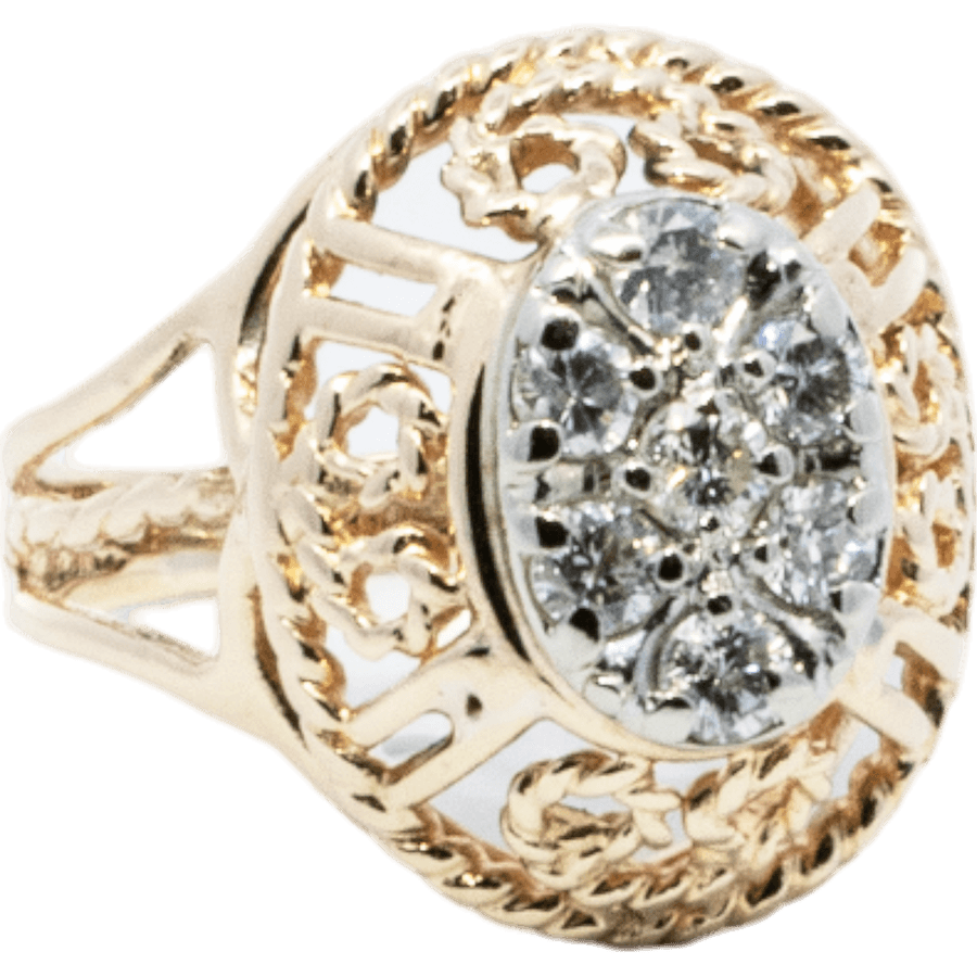 Picture of  Ring 10k Yellow Gold with 0.7 Carats of Diamond