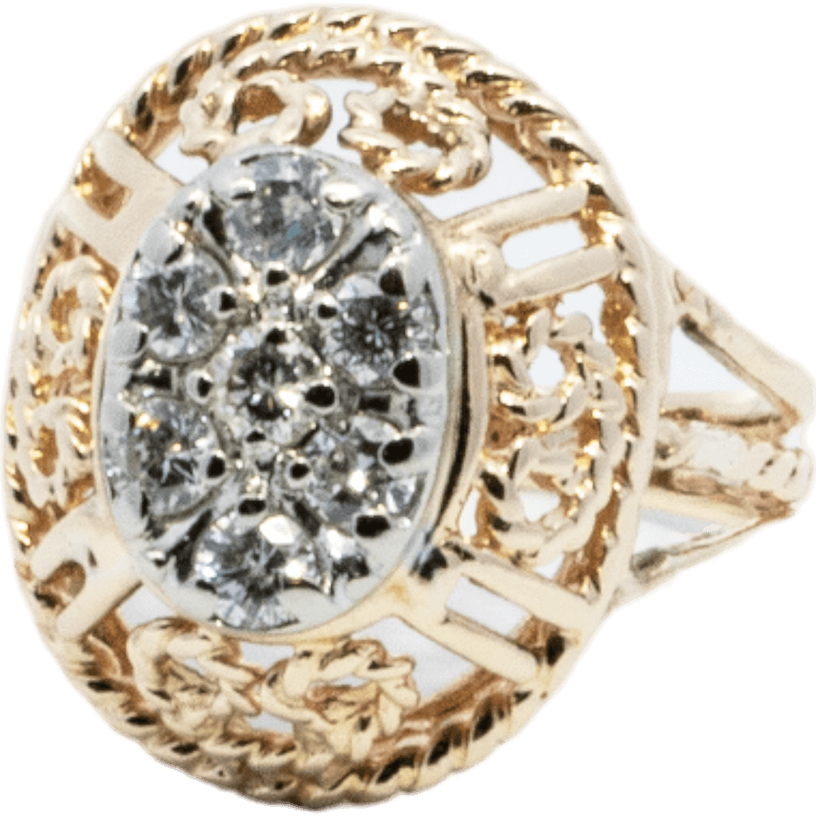 Picture of  Ring 10k Yellow Gold with 0.7 Carats of Diamond