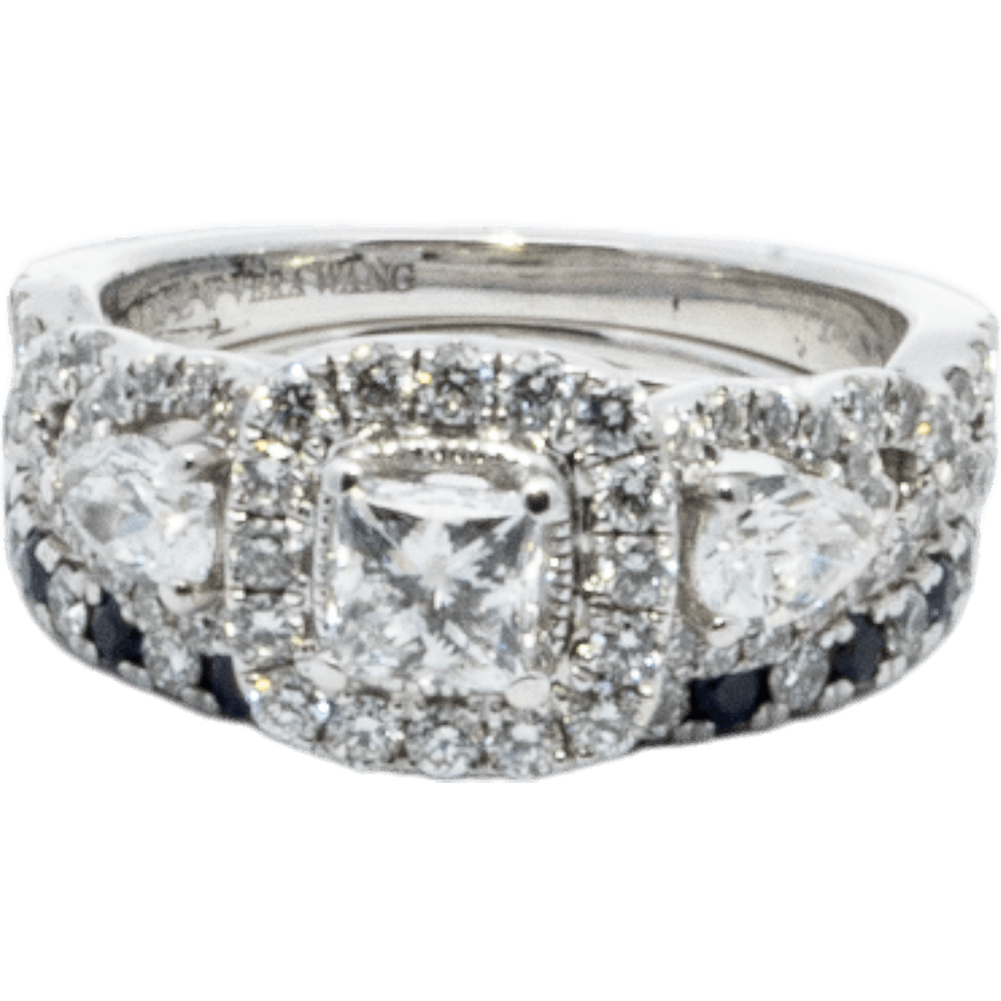  Ring 14k White Gold with 1.53 Carats of Diamond