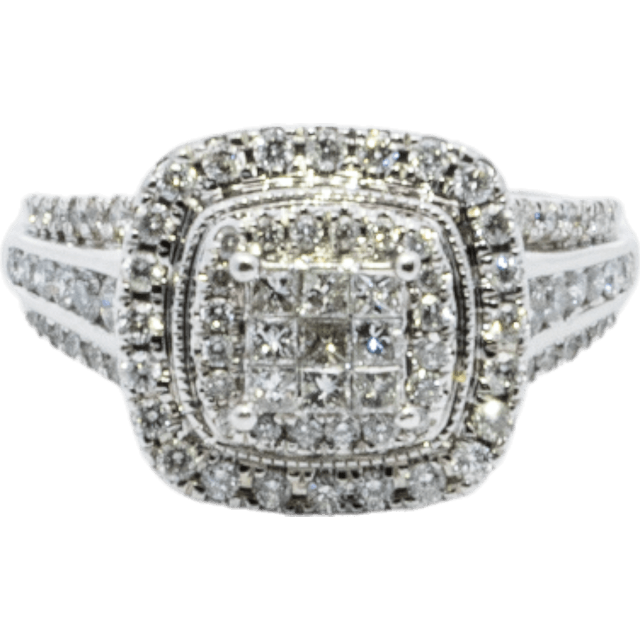 Picture of  Ring 10k White Gold with 0.97 Carats of Diamond