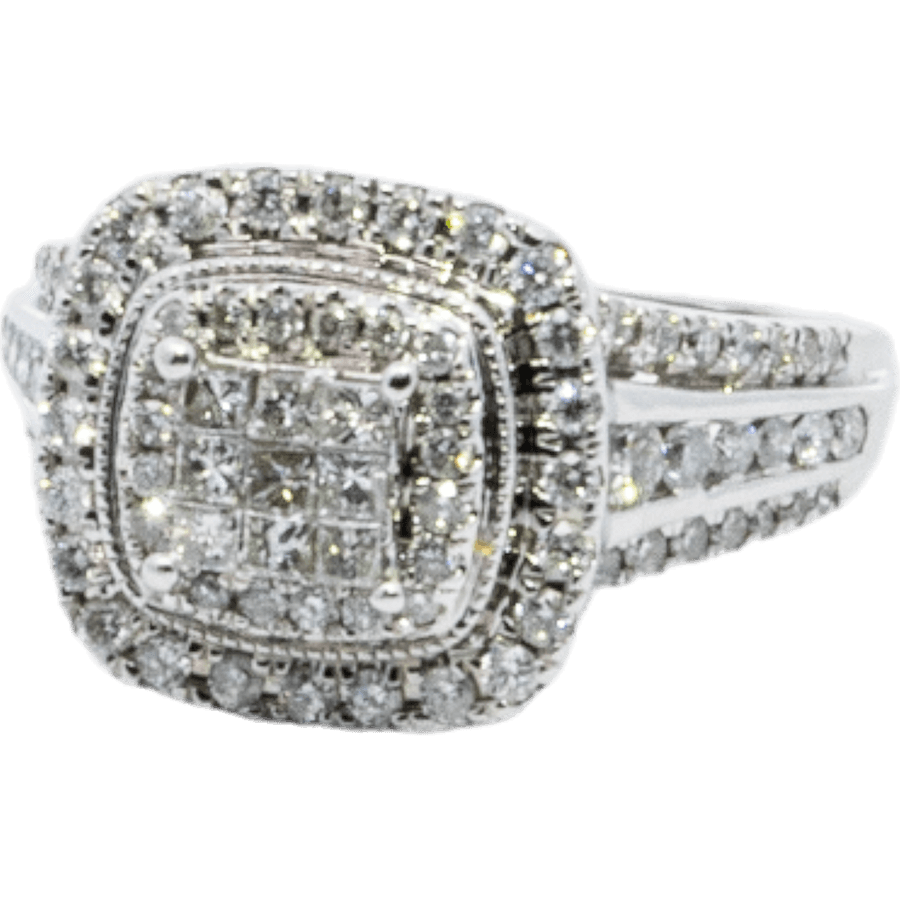 Picture of  Ring 10k White Gold with 0.97 Carats of Diamond