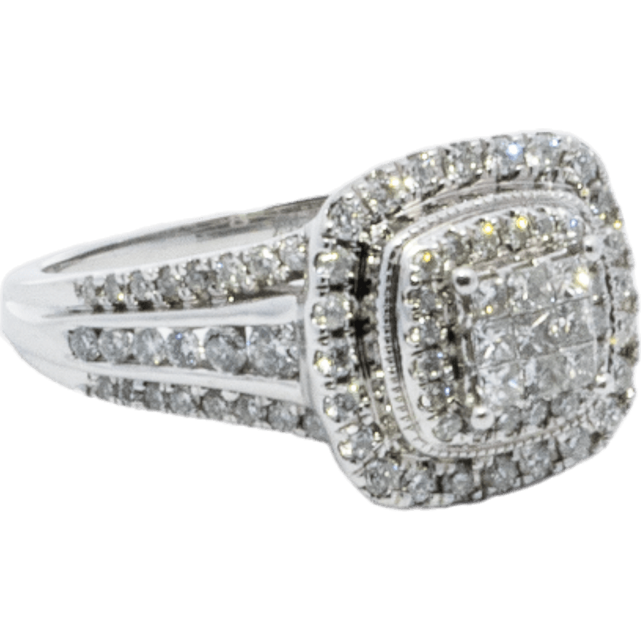 Picture of  Ring 10k White Gold with 0.97 Carats of Diamond