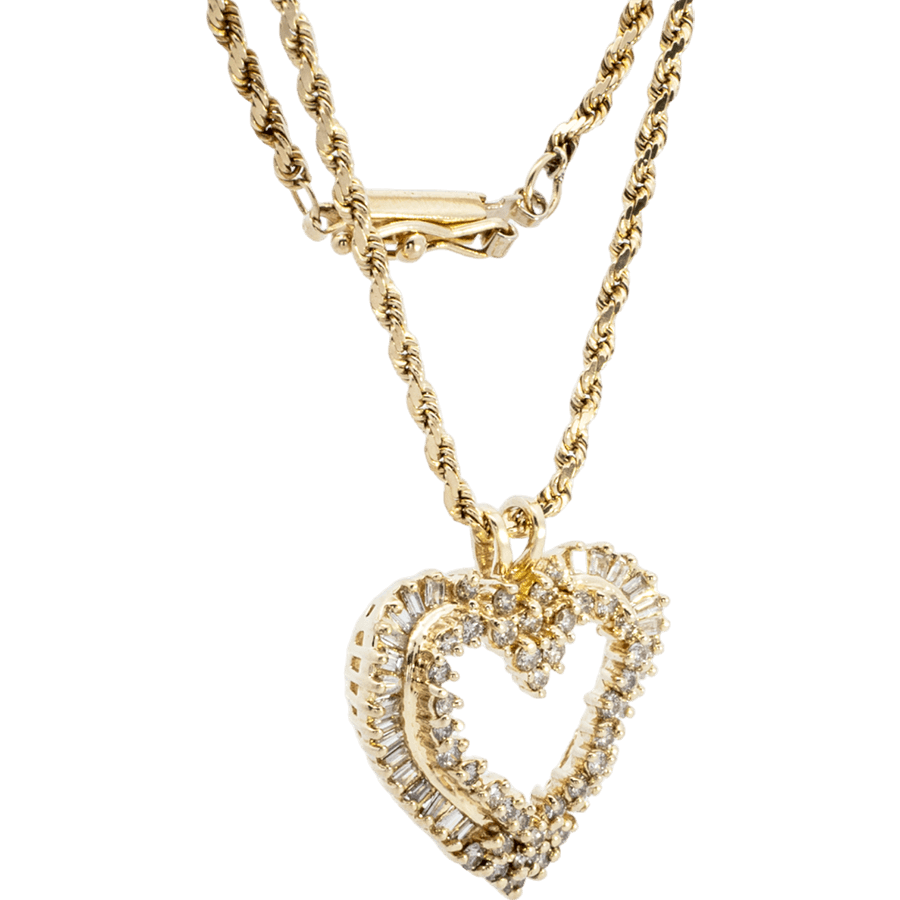 Picture of  Necklace 14k Yellow Gold 73 Diamonds