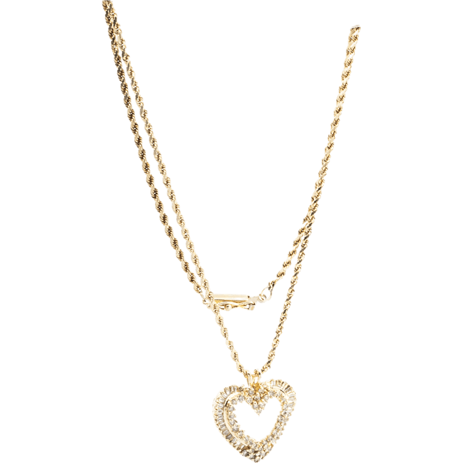 Picture of  Necklace 14k Yellow Gold 73 Diamonds