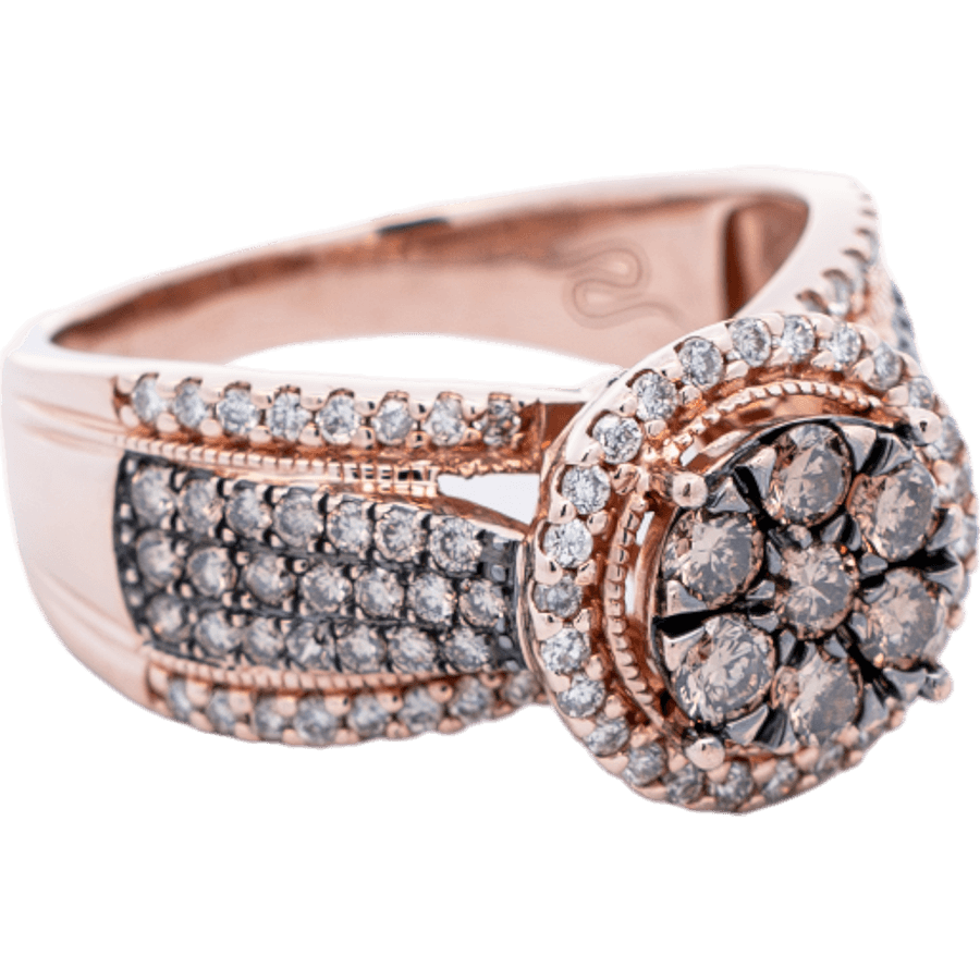 Picture of  Ring 10k Rose Gold 87 Diamonds