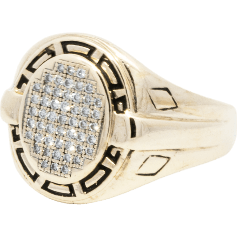 Picture of  Ring 10k Yellow Gold 52 Diamonds