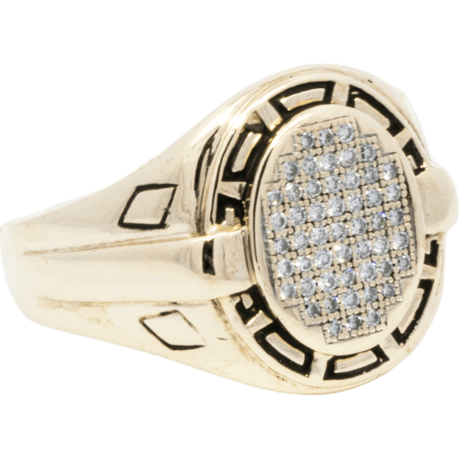 Picture of  Ring 10k Yellow Gold 52 Diamonds