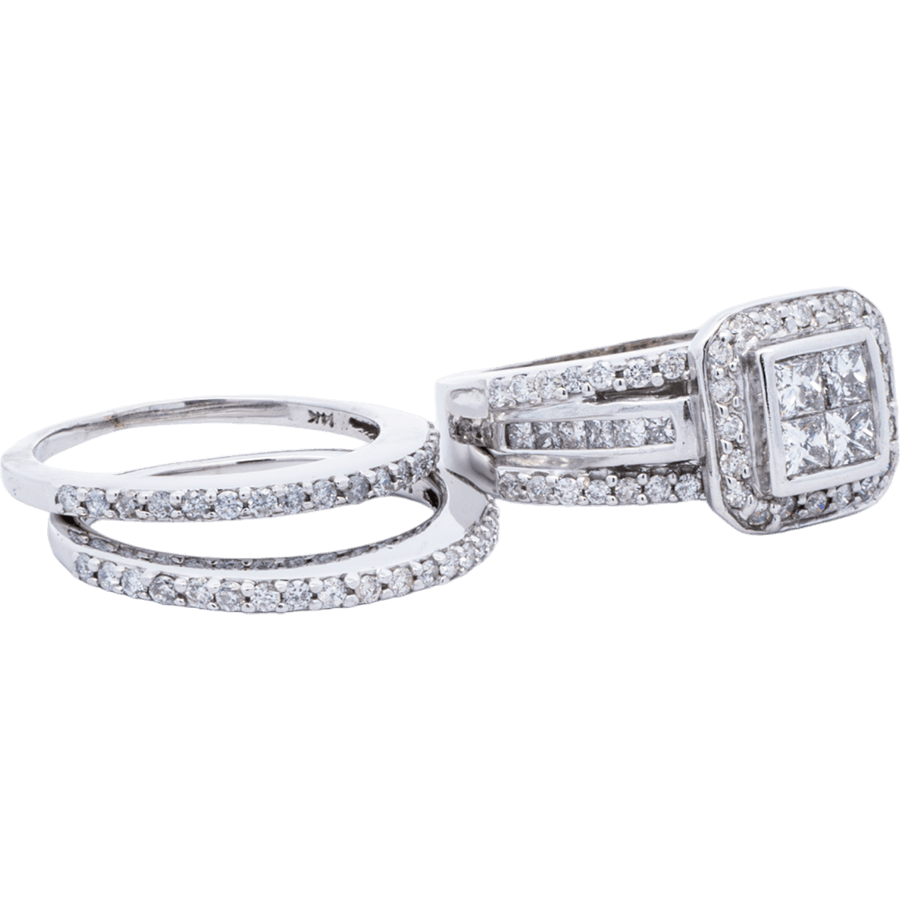 Picture of  Ring 14k White Gold 88 Diamonds