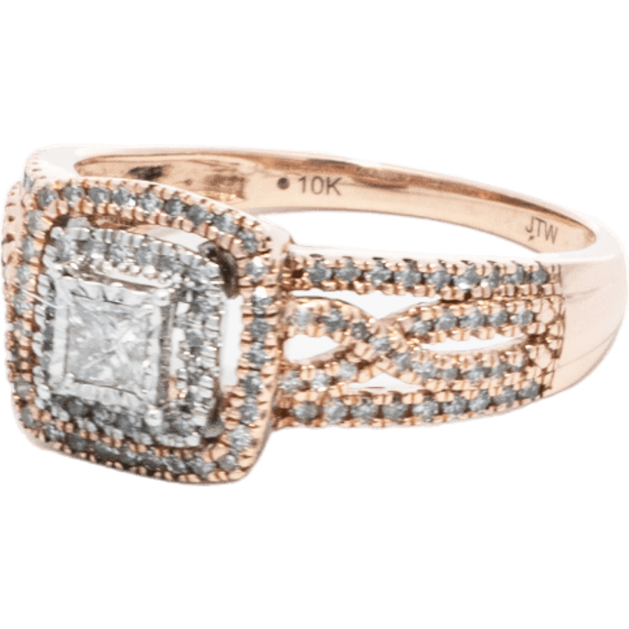 Picture of  Ring 10k Rose Gold 41 Diamonds