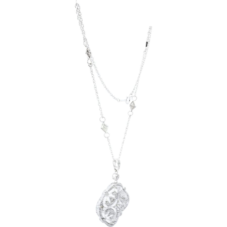 Picture of  Necklace 14k White Gold with 1 Carats of Diamond