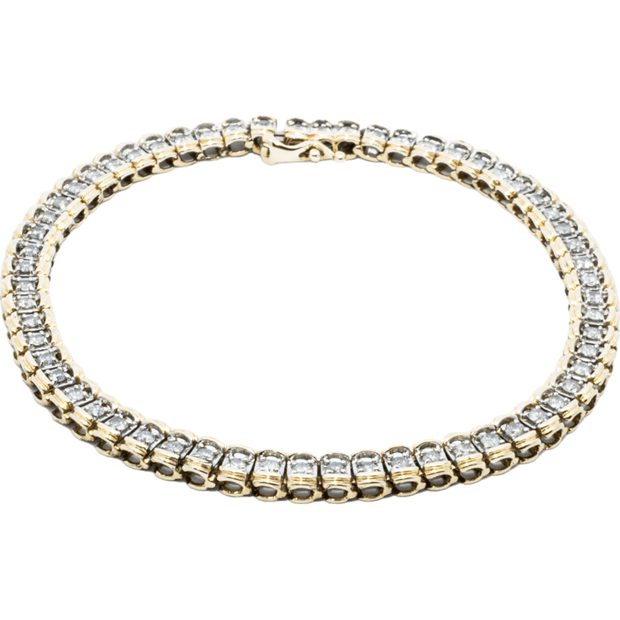 Picture of  Bracelet 14k Yellow Gold with 0.6 Carats of Diamond