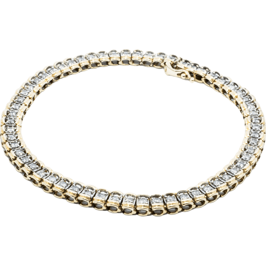 Picture of  Bracelet 14k Yellow Gold with 0.6 Carats of Diamond