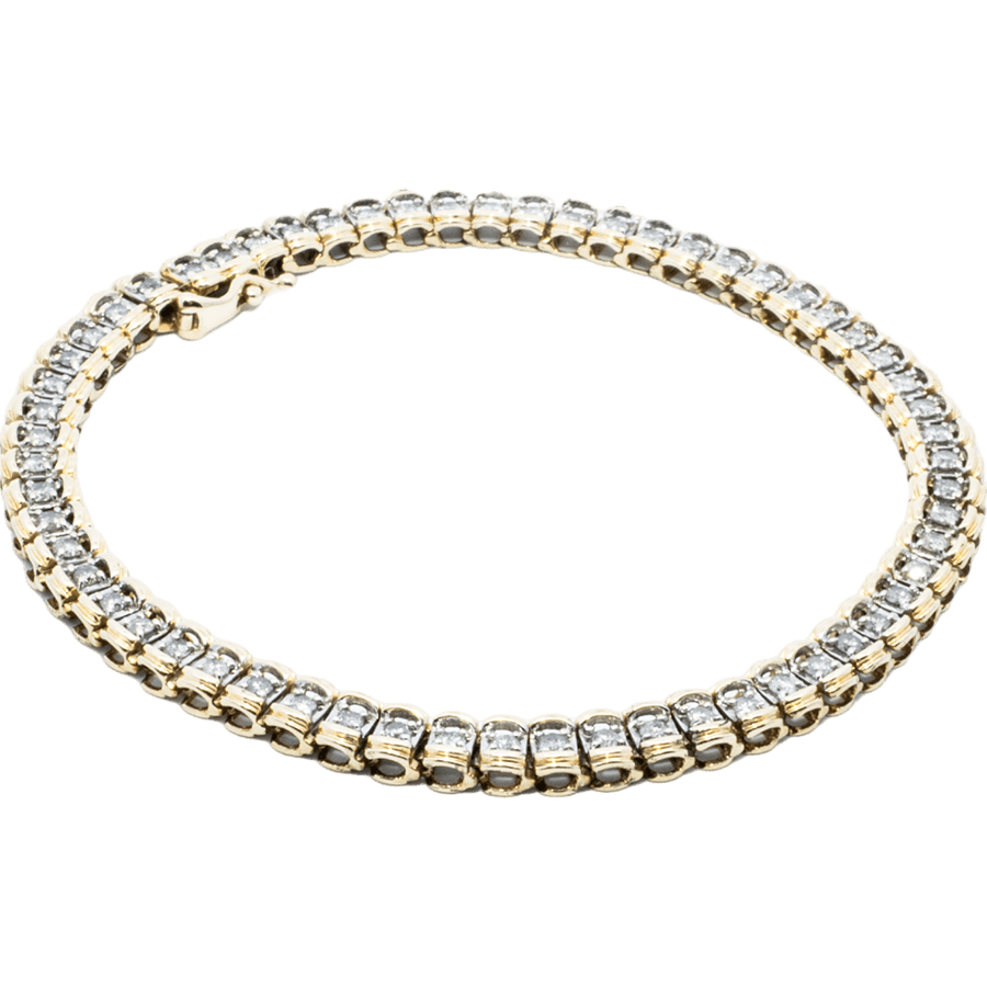 Picture of  Bracelet 14k Yellow Gold with 0.6 Carats of Diamond