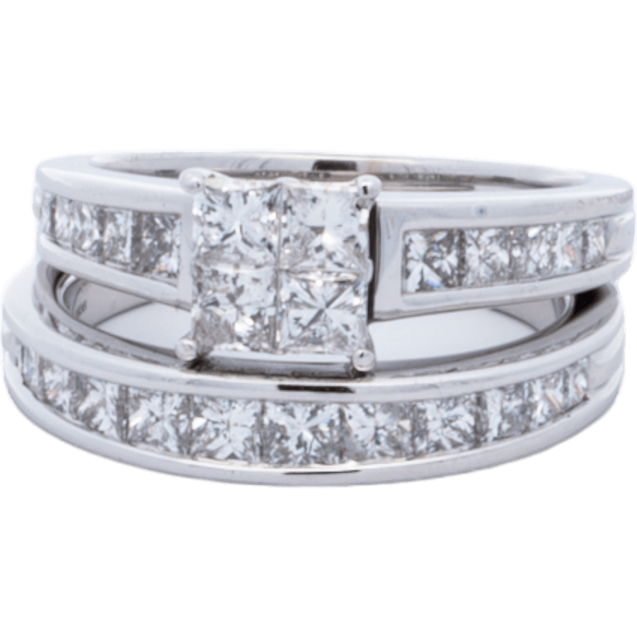 Picture of  Ring 14k White Gold With 3.44 Carats Of Diamonds