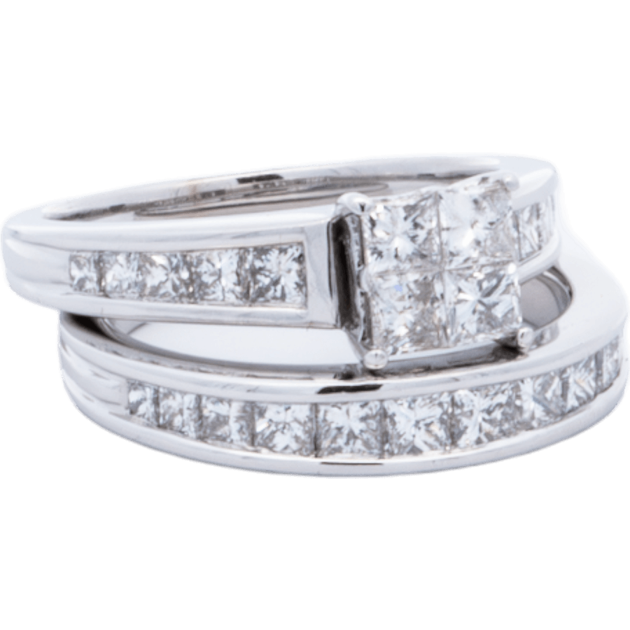 Picture of  Ring 14k White Gold With 3.44 Carats Of Diamonds