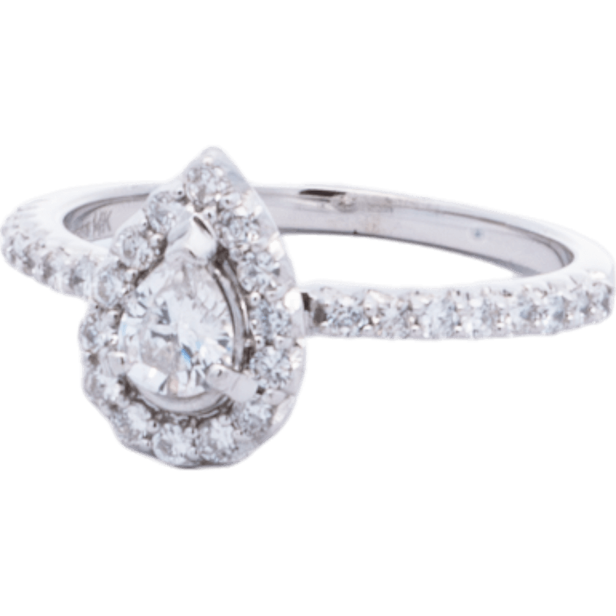 Picture of  Ring 14k White Gold With 0.77 Carats Of Diamonds