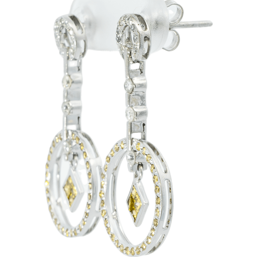 Picture of  Earrings 14k White Gold with 0.94 Total Carats of Diamonds