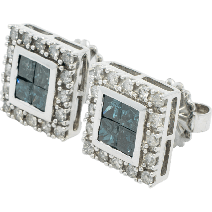 Picture of  Earrings 14k White Gold with 4 Total Carats of Diamonds