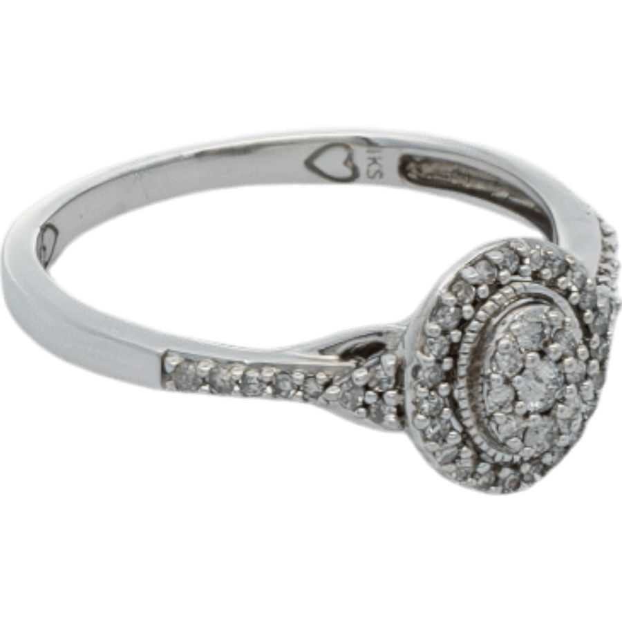 Picture of  Ring 10k White Gold with 0.15 Total Carats of Diamonds