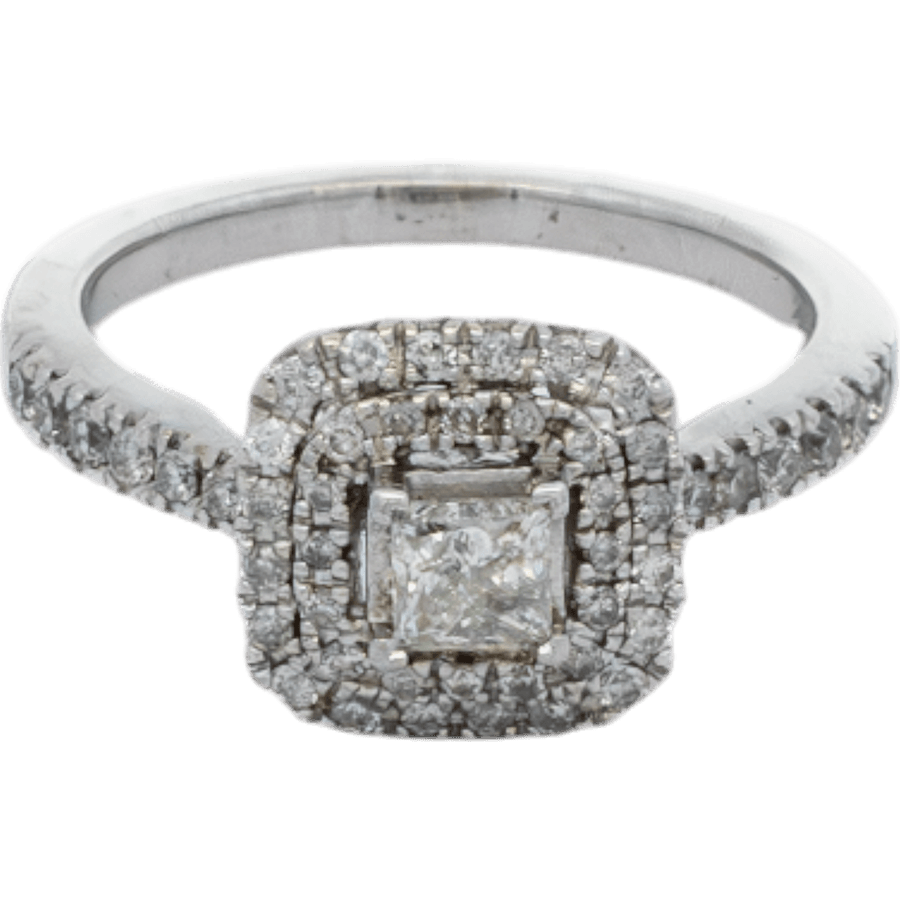  Ring 14k White Gold with 0.52 Total Carats of Diamonds