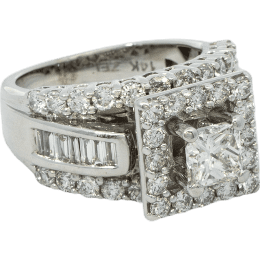 Picture of  Ring 14k White Gold With 0.79 Carats of Diamonds