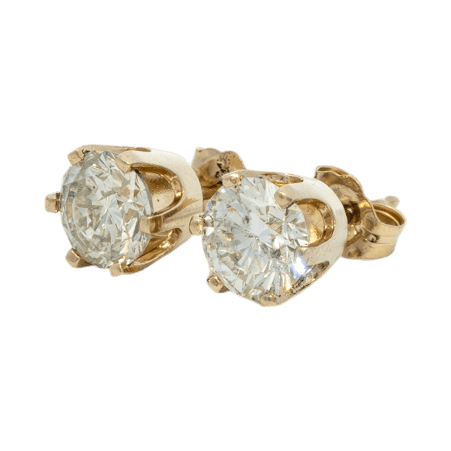 Picture of  Earrings 14k Yellow Gold with 1.76 Carats of Diamonds