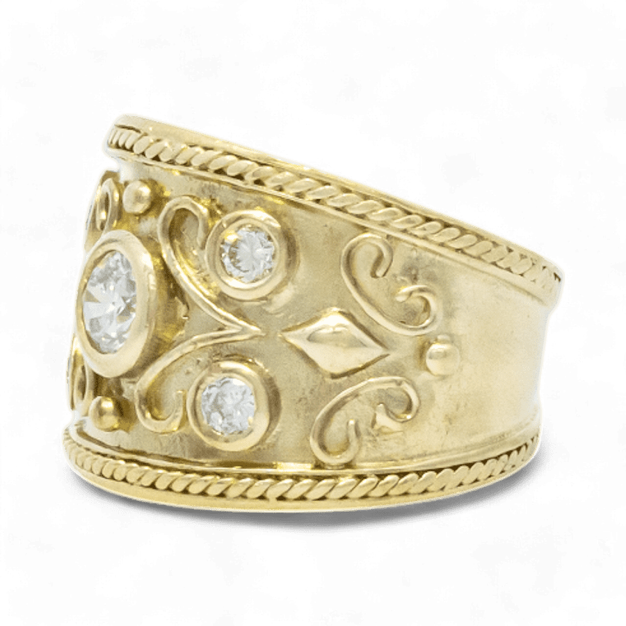 Picture of  Ring 18k Yellow Gold with 0.6 Total Carats of Diamonds