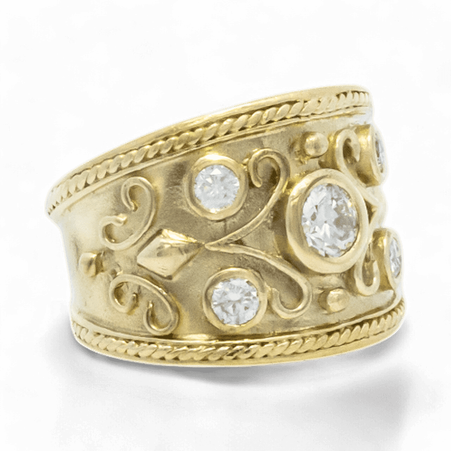 Picture of  Ring 18k Yellow Gold with 0.6 Total Carats of Diamonds