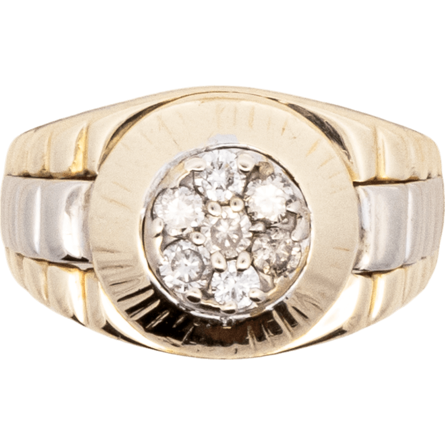  Ring 14k Yellow Gold with 0.42 Total Carats of Diamonds