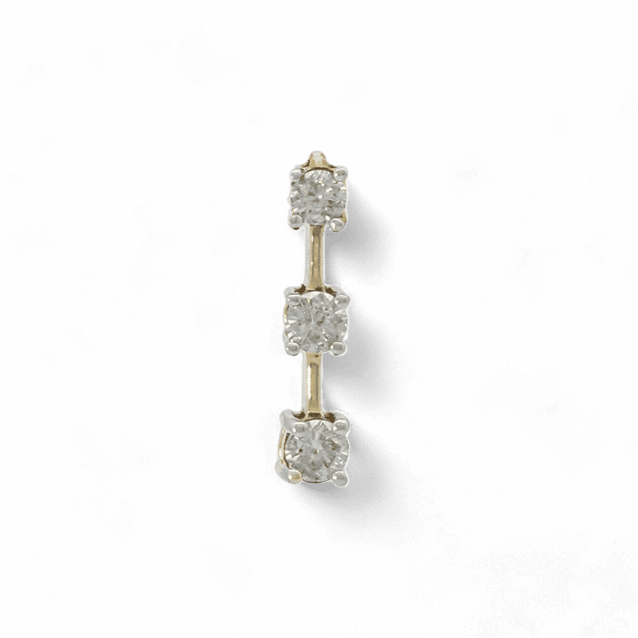  Pendant 14K Yellow Gold With 0.51 Carats Of Diamonds