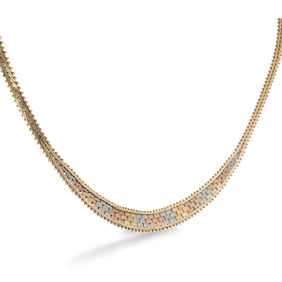 Picture of  Necklace 14K Tri colored Gold