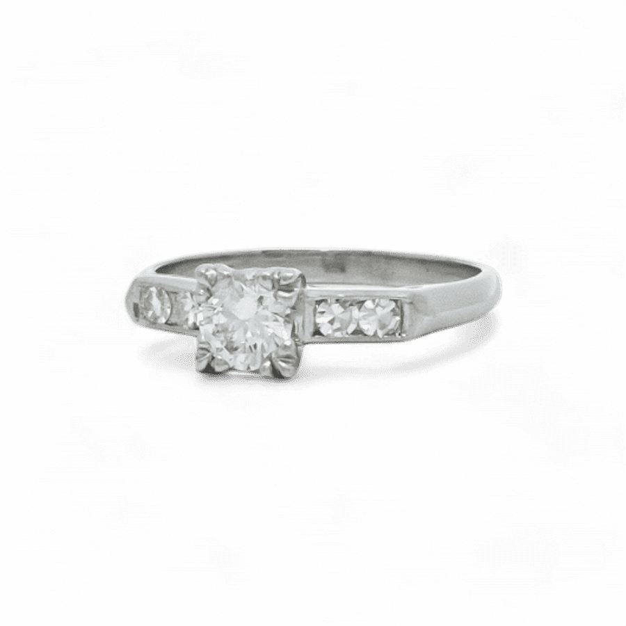 Picture of  Ring Platinum With 0.38 Carats Of Diamonds