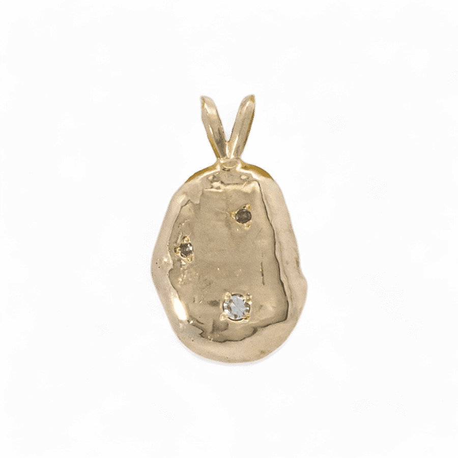  Pendant 10K Yellow Gold With 0.03 Carats Of Diamonds