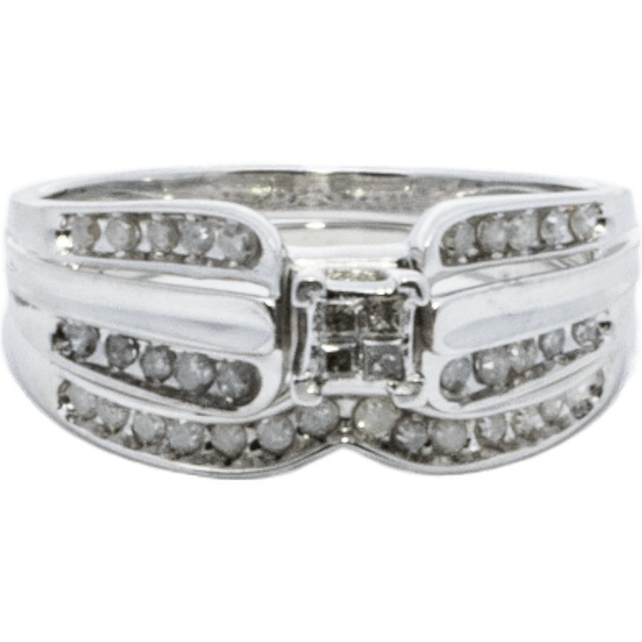 Picture of  Ring 10k White Gold with 0.39 Carats of Diamond