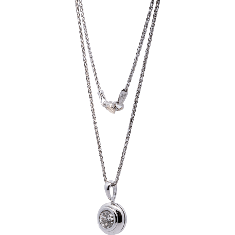 Picture of  Necklace 14k White Gold with 0.75 Carats of Diamond