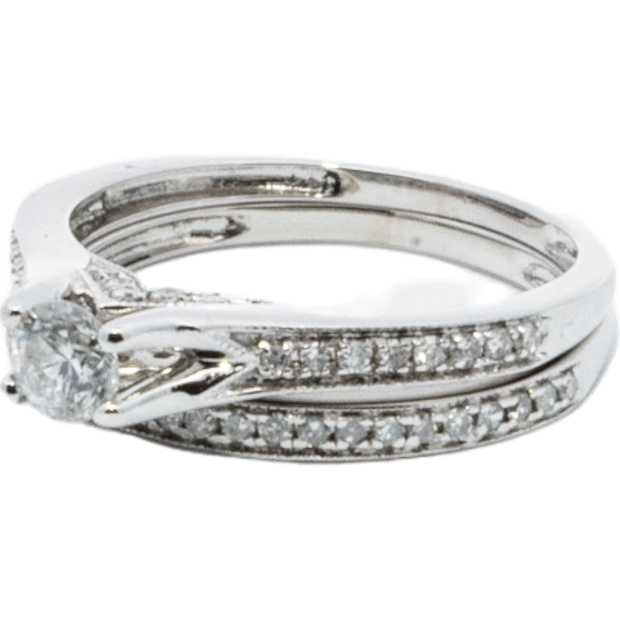 Picture of  Ring 10k White Gold with 0.35 Carats of Diamond