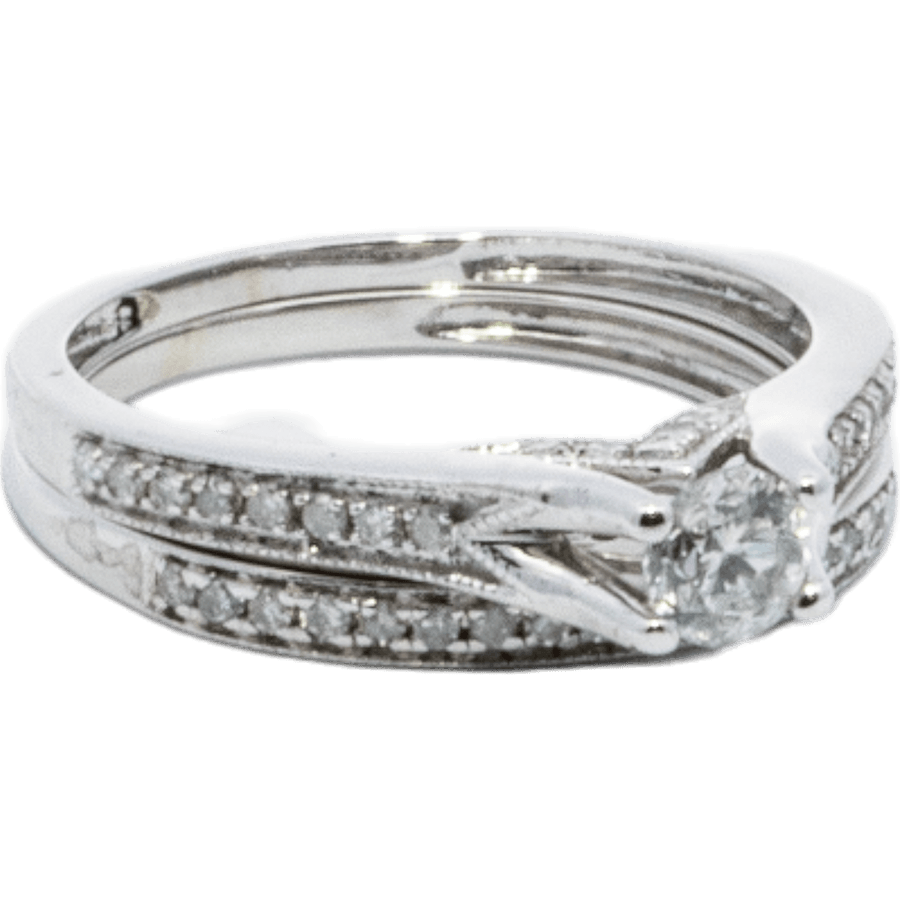 Picture of  Ring 10k White Gold with 0.35 Carats of Diamond