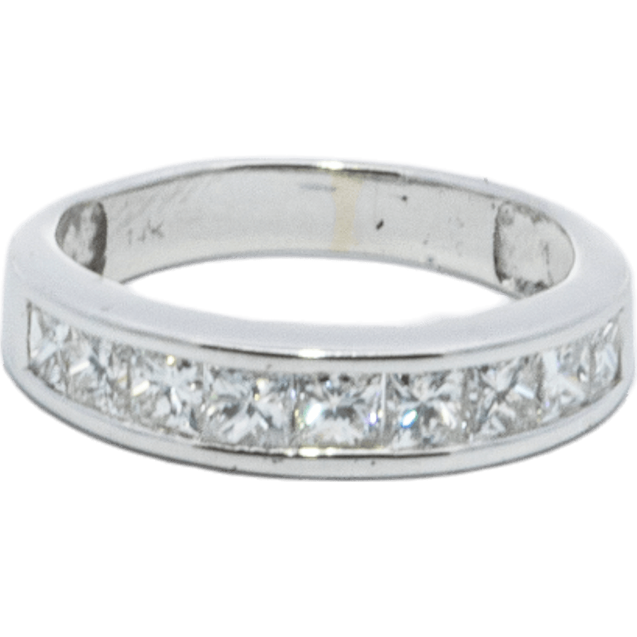  Ring 14k White Gold with 0.99 Carats of Diamond